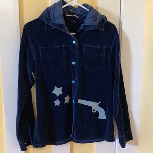 ⭐️VTG Velour Shirt “Shooting Stars”⭐️